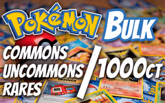 Bulk Pokemon Commons/Uncommons/Rares (1,000ct)