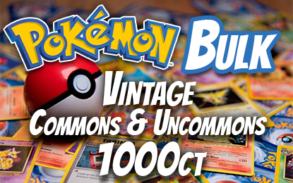 Bulk Pokemon Vintage Commons/Uncommon (1000ct)