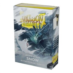 Dragon Shield Sleeves: Japanese Matte Dual Snow (Box Of 60)