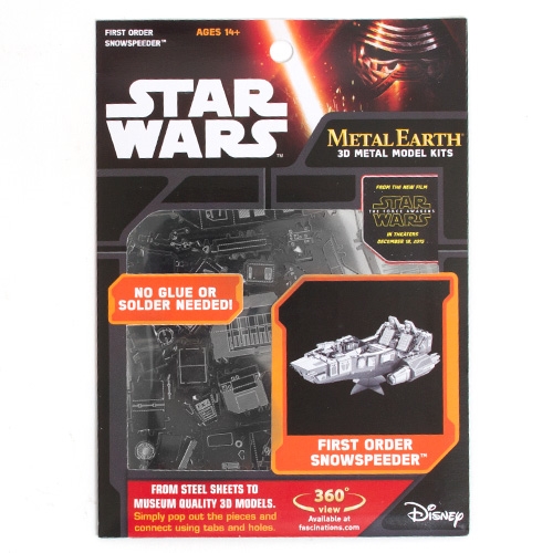 Star Wars First Order Snowspeeder Fascinations Metal Earth 3D Model Kit 