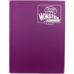 Monster Protectors 9 Pocket Matte Purple Binder