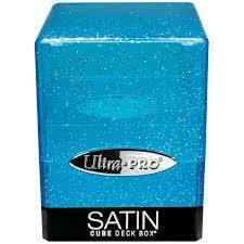 Ultra Pro Deck Box - Glitter Blue Satin Cube