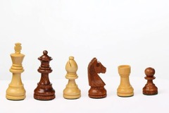 Worldwise Chess: Chessmen 3'' Sheesham German (Pièce d'Échecs en bois)