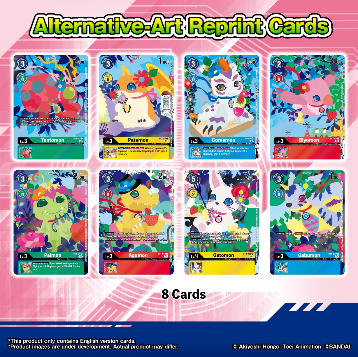 Digimon Playmat and Card Set 2 (PB-09 Floral Fun)