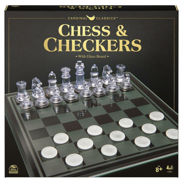 Cardinal Classics: Chess & Checkers (with glass board)
