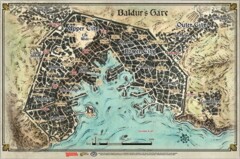 D&D Game Mat: Baldur's Gate (23'x17')