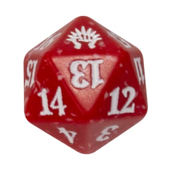 20 sided Spin Down Dice MtG Magic the Gathering 1 Red SPINDOWN Die Shadowmoor