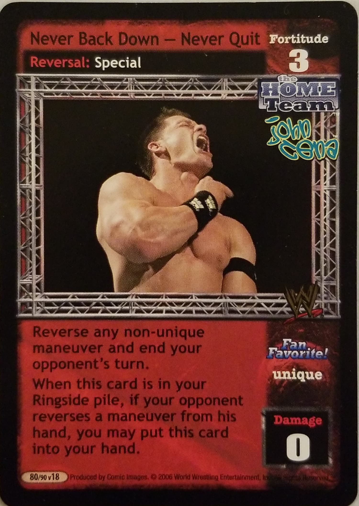 Never Back Down- Never Quit - WWE Raw Deal » Superstar cards » John Cena -  Carte Blanche Hobbies
