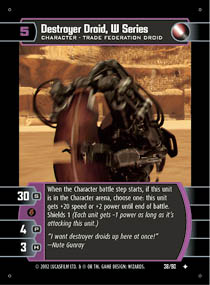 Destroyer Droid, W Series - Foil