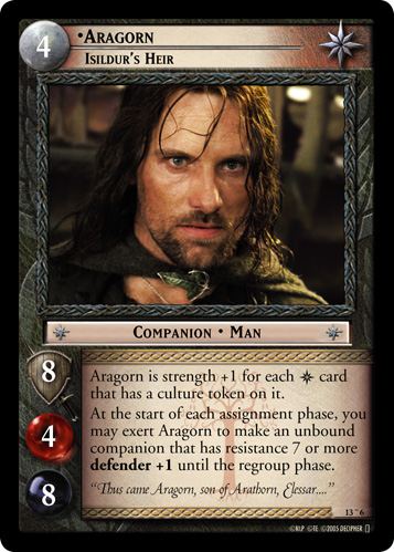 Aragorn, Isildurs Heir - Foil - Masterwork