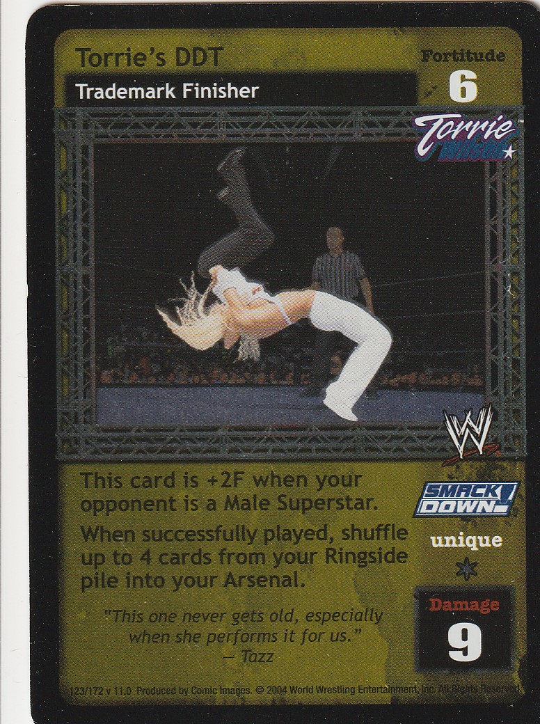 Raw Deal WWE Torrie Wilson v11.0 Superstar Card 