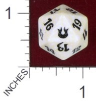 Spindown Dice (D-20) - Born of the Gods (White)