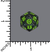 Spindown Dice (D-20) - Phyrexia: All Will Be One (Green)