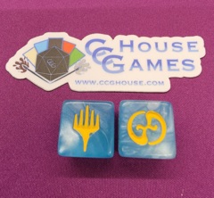 Planechase - March of the Machine Dice (Blue/Yellow)