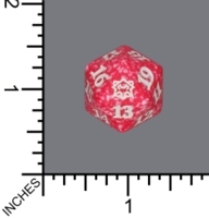 Spindown Dice (D-20) - Strixhaven (Lorehold - Red/White)