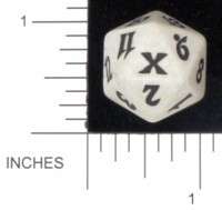 Spindown Dice (D-20) - 10th Edition (White)