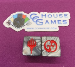 Planechase - March of the Machine Dice (Silver/Red)
