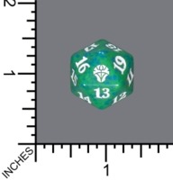 Spindown Dice (D-20) - Dominaria United (Green)