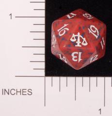 Spindown Dice (D-20) - Judgment (Red)