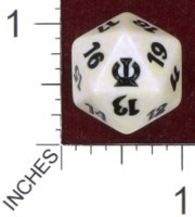 Spindown Dice (D-20) - Theros (White)