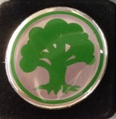 Magic the Gathering Mana Symbol Pin - Green