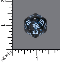 Spindown Dice (D-20) - March of the Machine (Black w/blue)