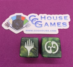 Planechase - March of the Machine Dice (Green/Silver)