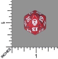 Spindown Dice (D-20) - Dominaria (Red)
