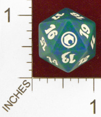 Spindown Dice (D-20) - Scars of Mirrodin (Green)