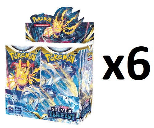 Pokemon SWSH12 Silver Tempest Booster Box CASE (6 Booster Boxes) -- 1ST WAVE!
