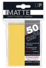 Ultra Pro Standard Size Pro Matte Sleeves - Yellow - 50ct