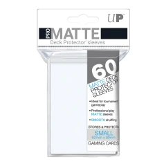 Ultra Pro Small Size Pro Matte Sleeves - White - 60ct
