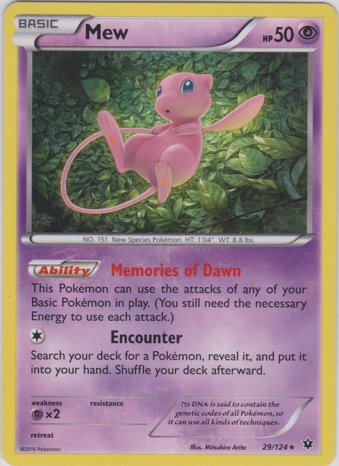 Details about   Mew 53/108 NM Near Mint XY Evolutions Reverse Holofoil Rare Holo Pokemon Card