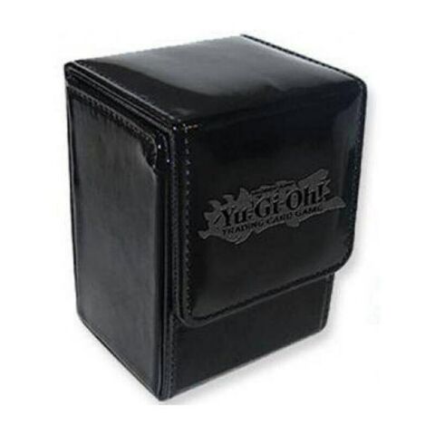 MTG,Pokemon Black 60 Sleeve Card Leather Deck Box with belt loop/clip Yu-Gi-Oh 