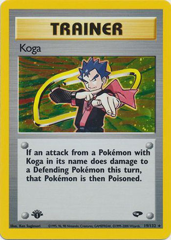 Koga's Tangela 81 Gym Challenge Common Pokemon Card Near Mint 