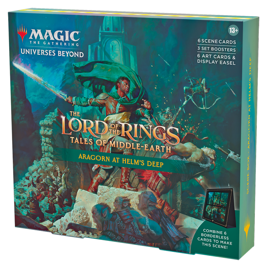 MTG LOTR Lord of the Rings: Tales of Middle-earth Scene Box - Aragorn at Helms Deep