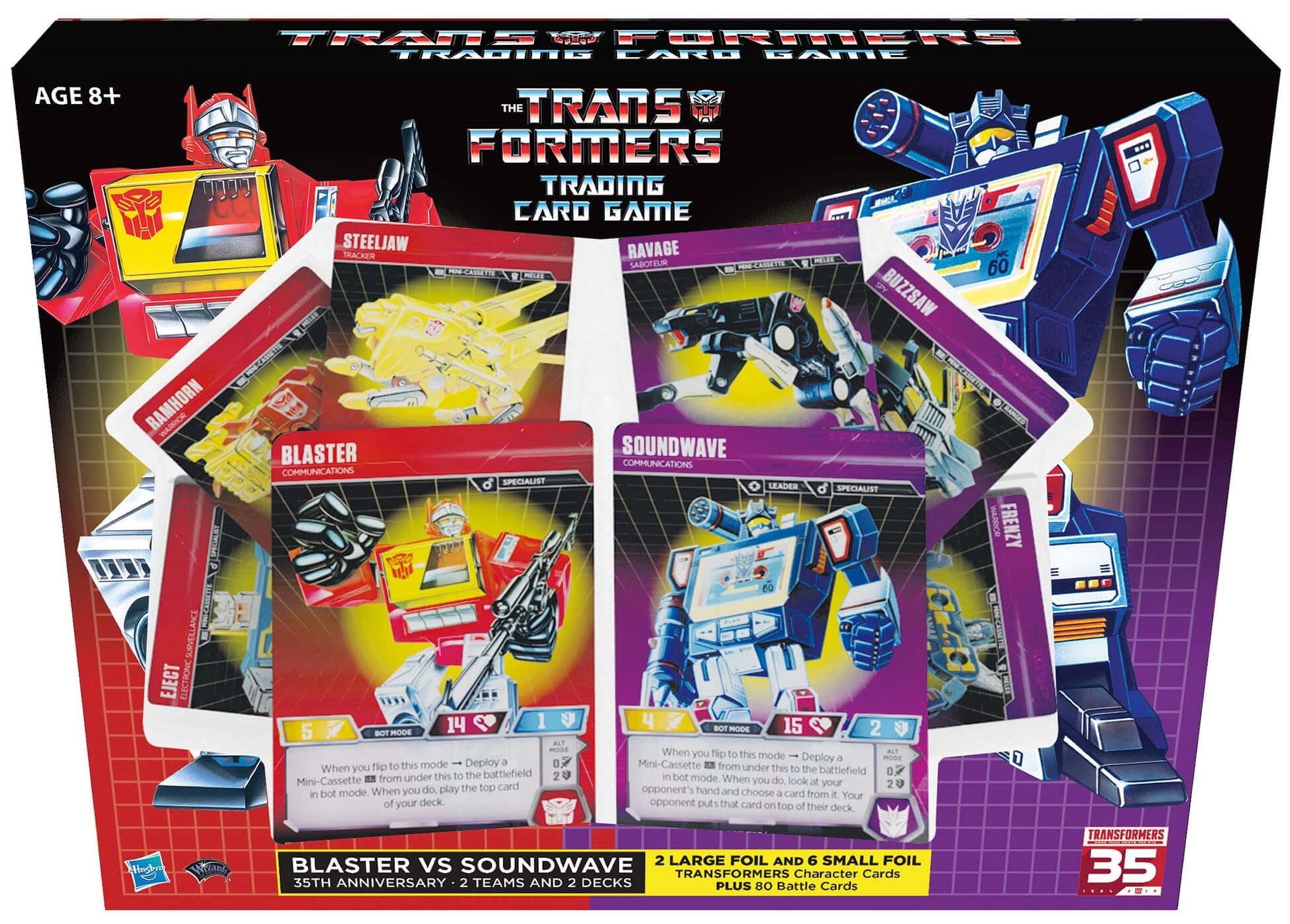 Blaster Vs Soundwave Deck New theme deck Transformers Trading Card Game 