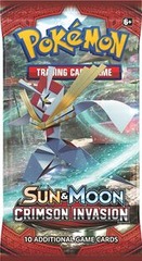 Pokemon Sun & Moon SM4 Crimson Invasion Booster Pack -- Kartana Pack Art
