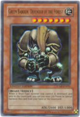 Green Baboon Defender of the Forest Ultra Rare Holo JUMP-EN014