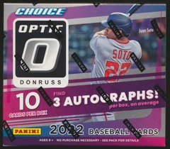 2022 Panini Donruss Optic CHOICE Baseball Hobby Box