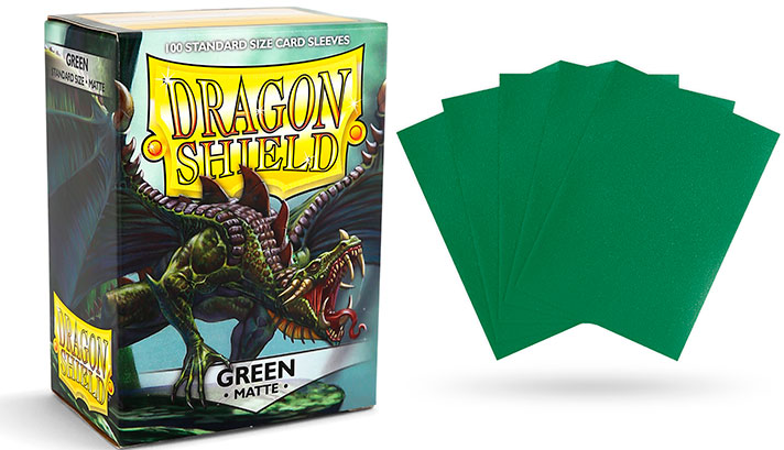 Green Matte 100 ct Dragon Shield Sleeves Standard Size FREE SHIPPING 5% OFF 2+ 