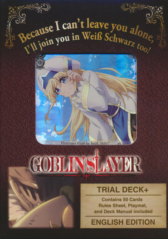 Weiss Schwarz Goblin Slayer English Trial Deck New Sealed! 
