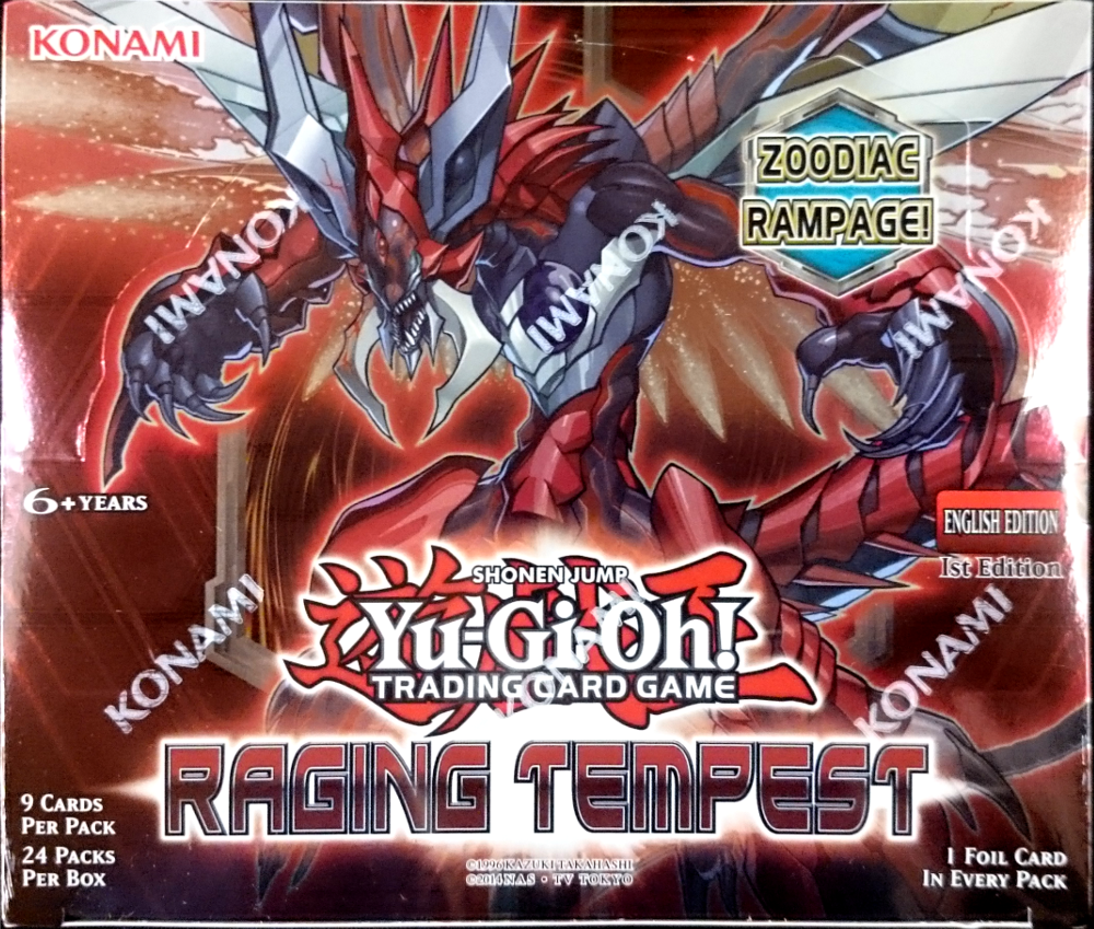 YuGiOh RAGING TEMPEST 1st Edition  Booster Box Factory Sealed 