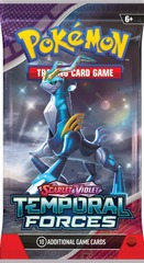 Pokemon SV5 Temporal Forces Booster Pack - Iron Crown Pack Art