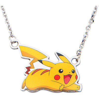 Pikachu Stainless Steel Pendant 16 Chain Necklace