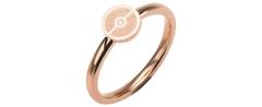 Pokeball Rose Gold-Plated Stainless Steel Ring - Size 6