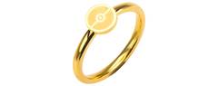 Pokeball Gold-Plated Stainless Steel Ring - Size 8