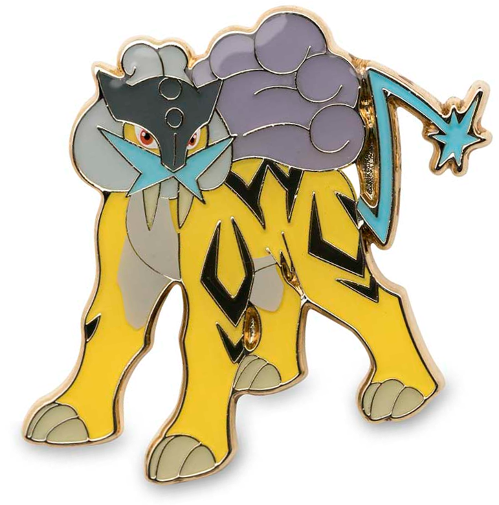 Pokemon TCG Legendary Beast Blister Mint Raikou Pin 