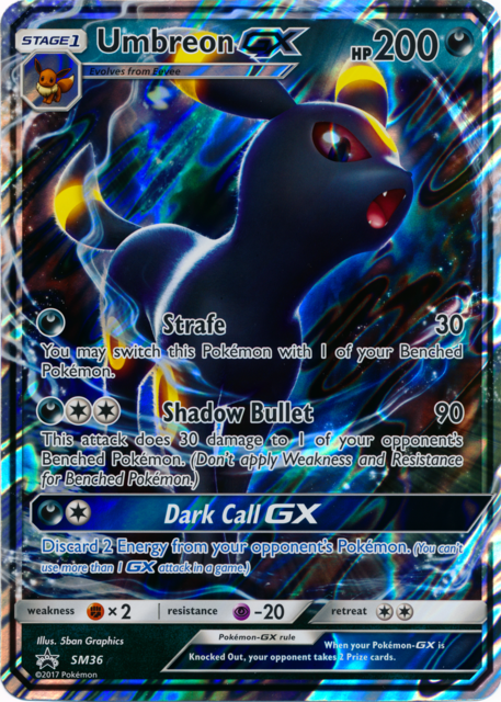 EMAIL Message ONLY CODE ONLY Pokemon Umbreon GX SM36 