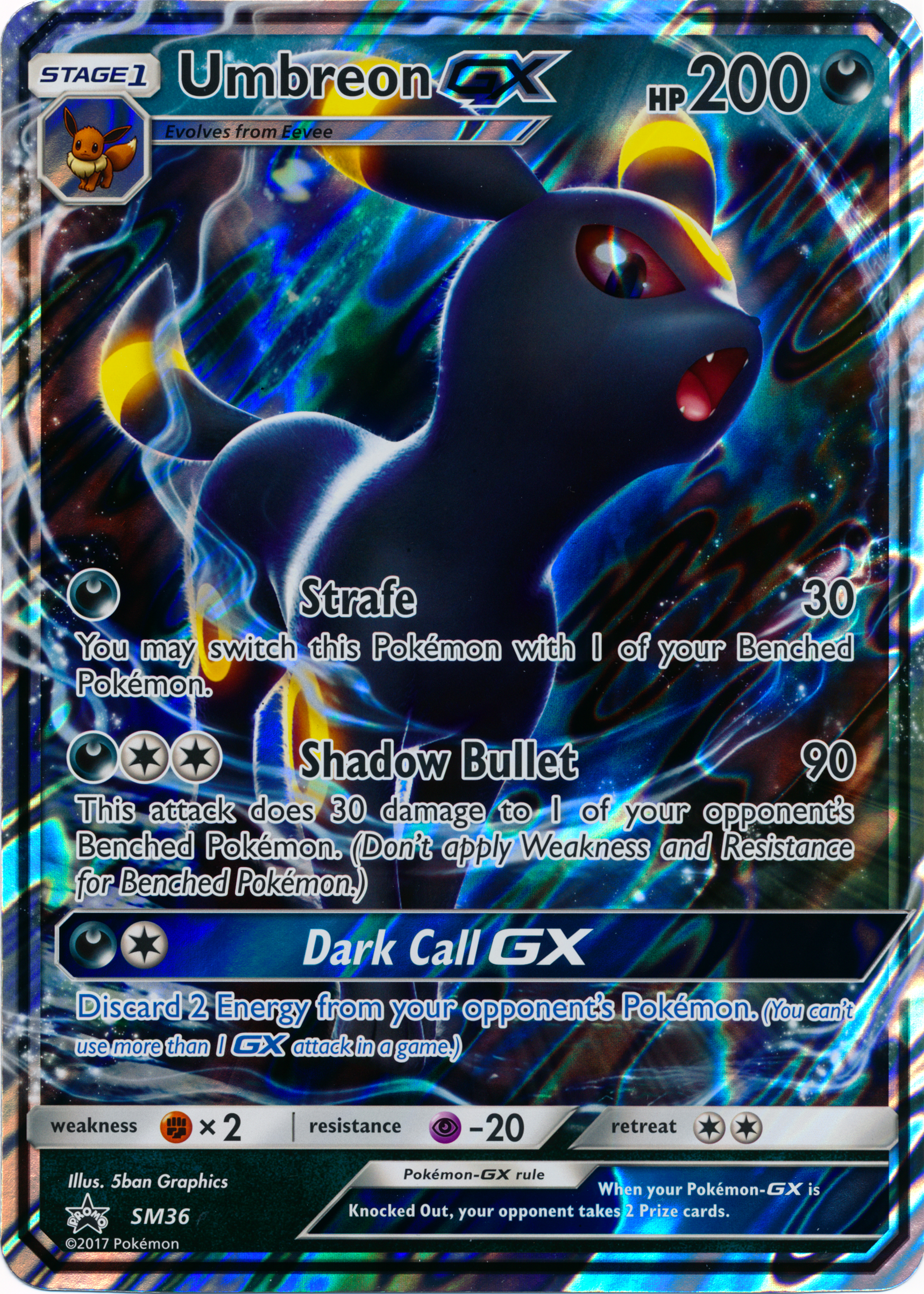 show original title Details about   Mega Espeon & Umbreon GX pokecustoms Collector Card like Pokémon & Yugioh